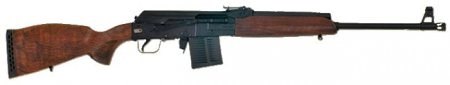 охотничья винтовка Сайга калибра 7.62х51 (.308 Winchester) с деревянной ложей