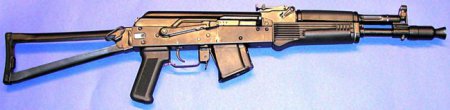 самозарядный карабин Сайга МК-01 калибра 5.56х45 / .223 Remington, с 10-зарядным магазином и складным прикладом по типу АКС-74.